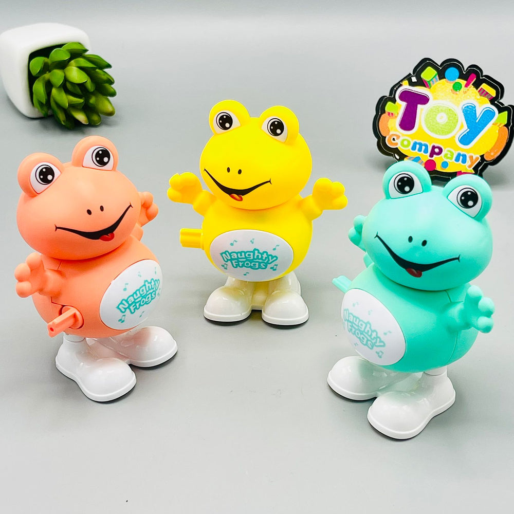 Wind up - Jumping Naughty Frog Toy