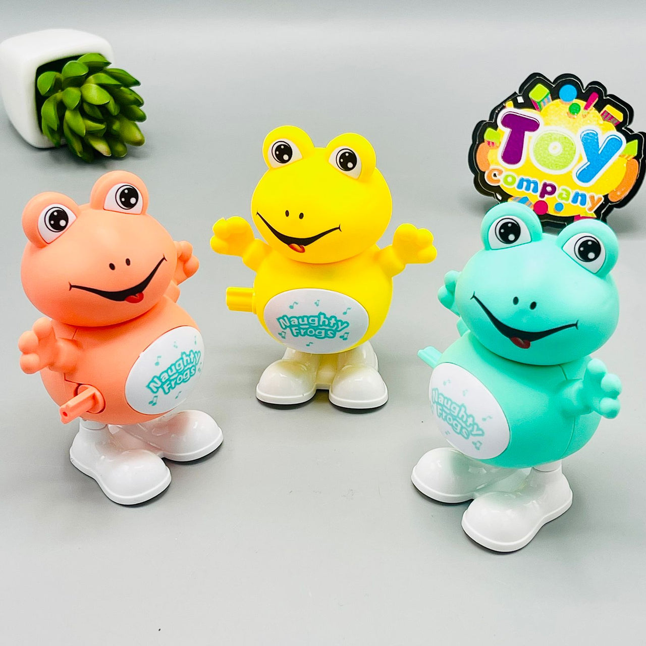Wind up - Jumping Naughty Frog Toy