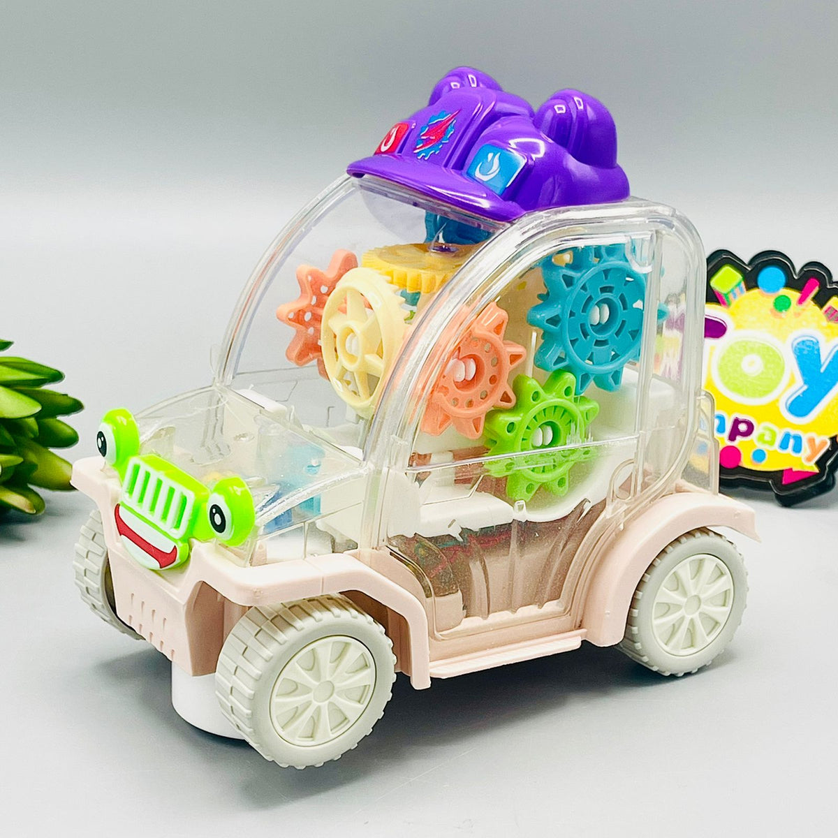 New Cartoon Gear Car with Lights & Sound
