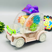 New Cartoon Gear Car with Lights & Sound