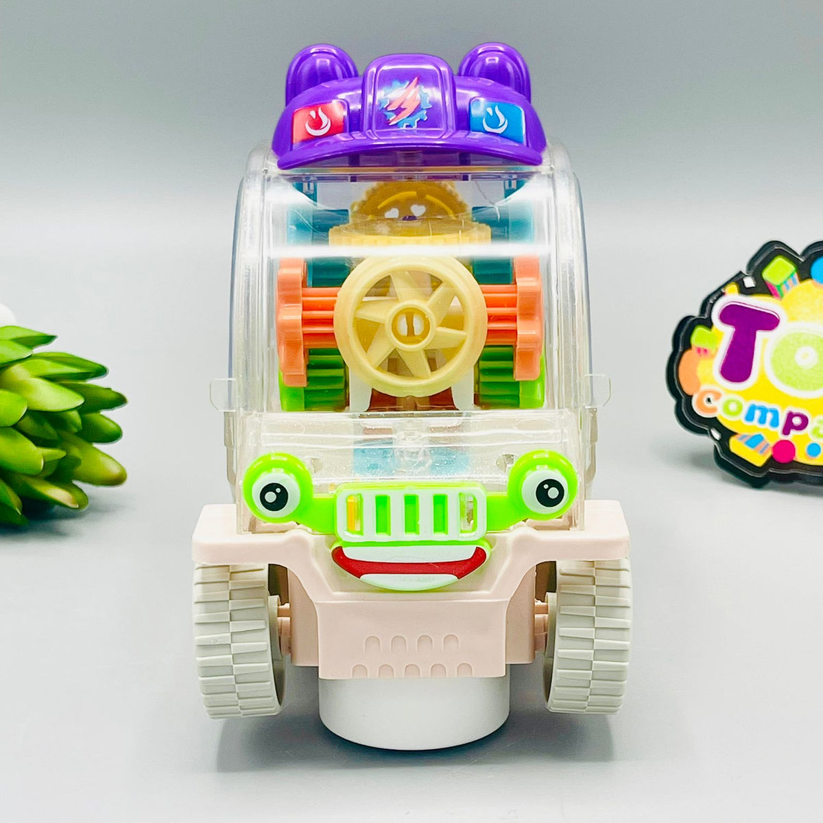 New Cartoon Gear Car with Lights & Sound