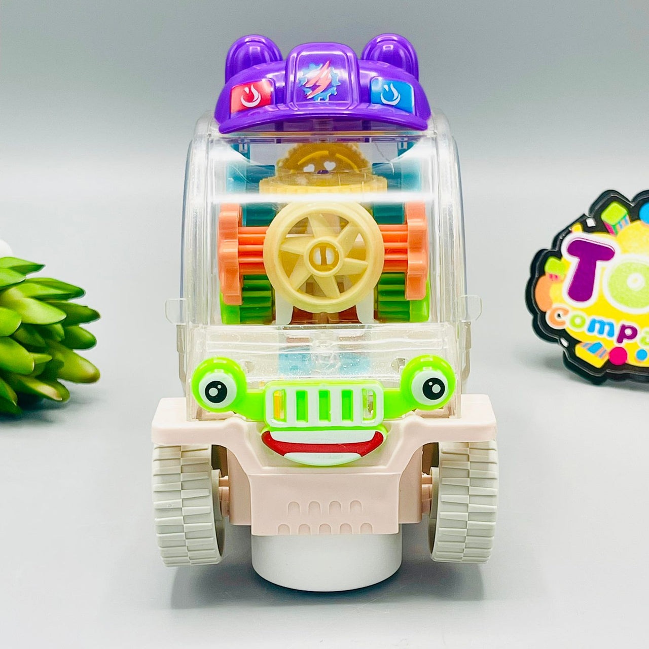 New Cartoon Gear Car with Lights & Sound