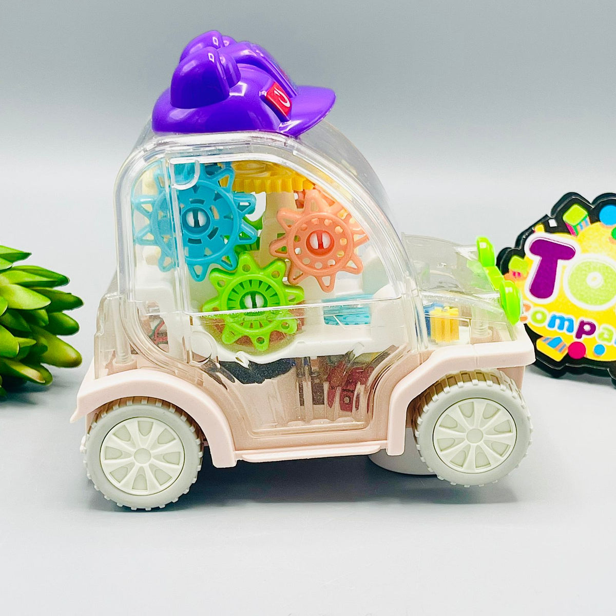 New Cartoon Gear Car with Lights & Sound