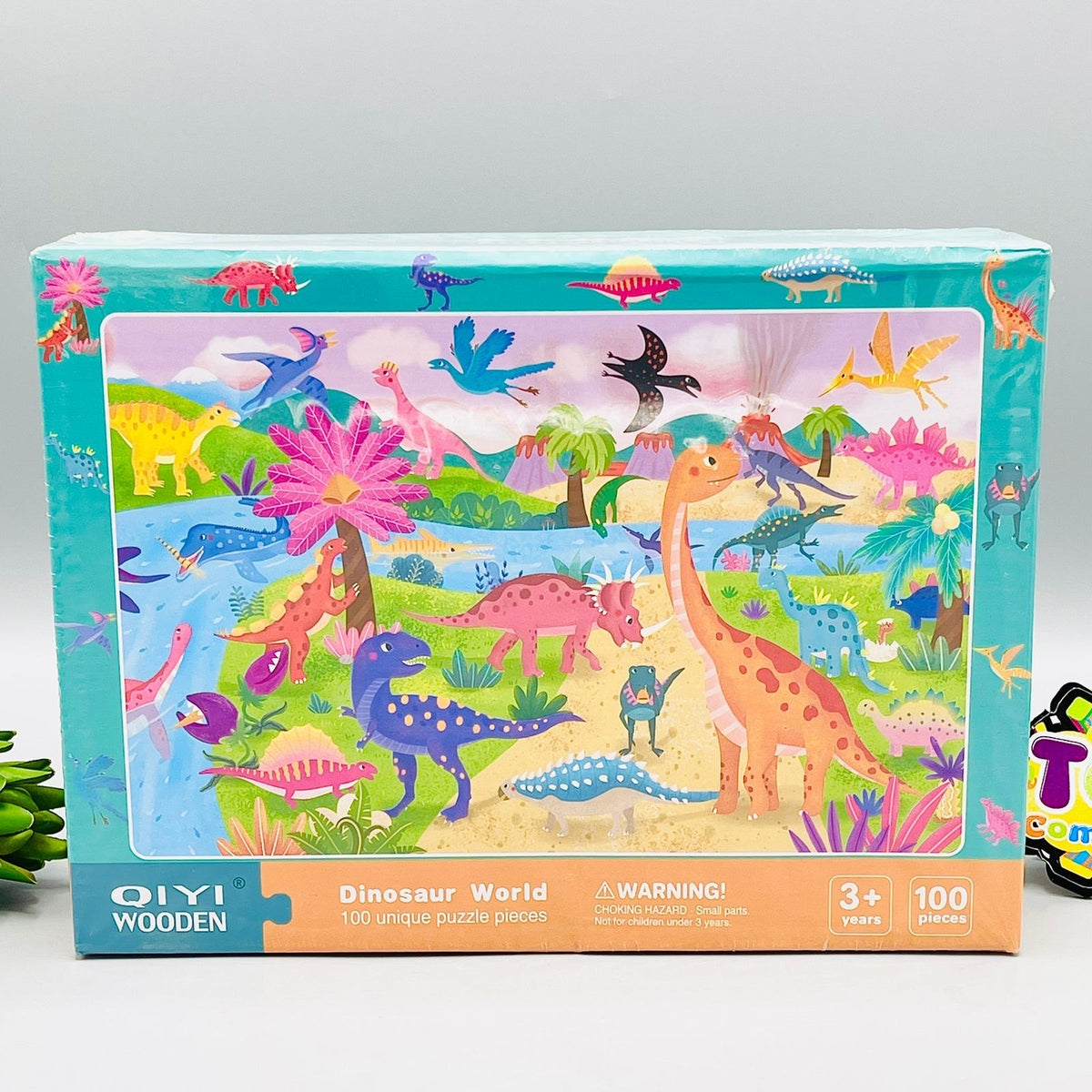Dinosaur World 100 Pieces Jigsaw Puzzle