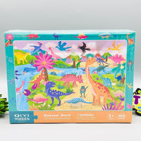 Dinosaur World 100 Pieces Jigsaw Puzzle