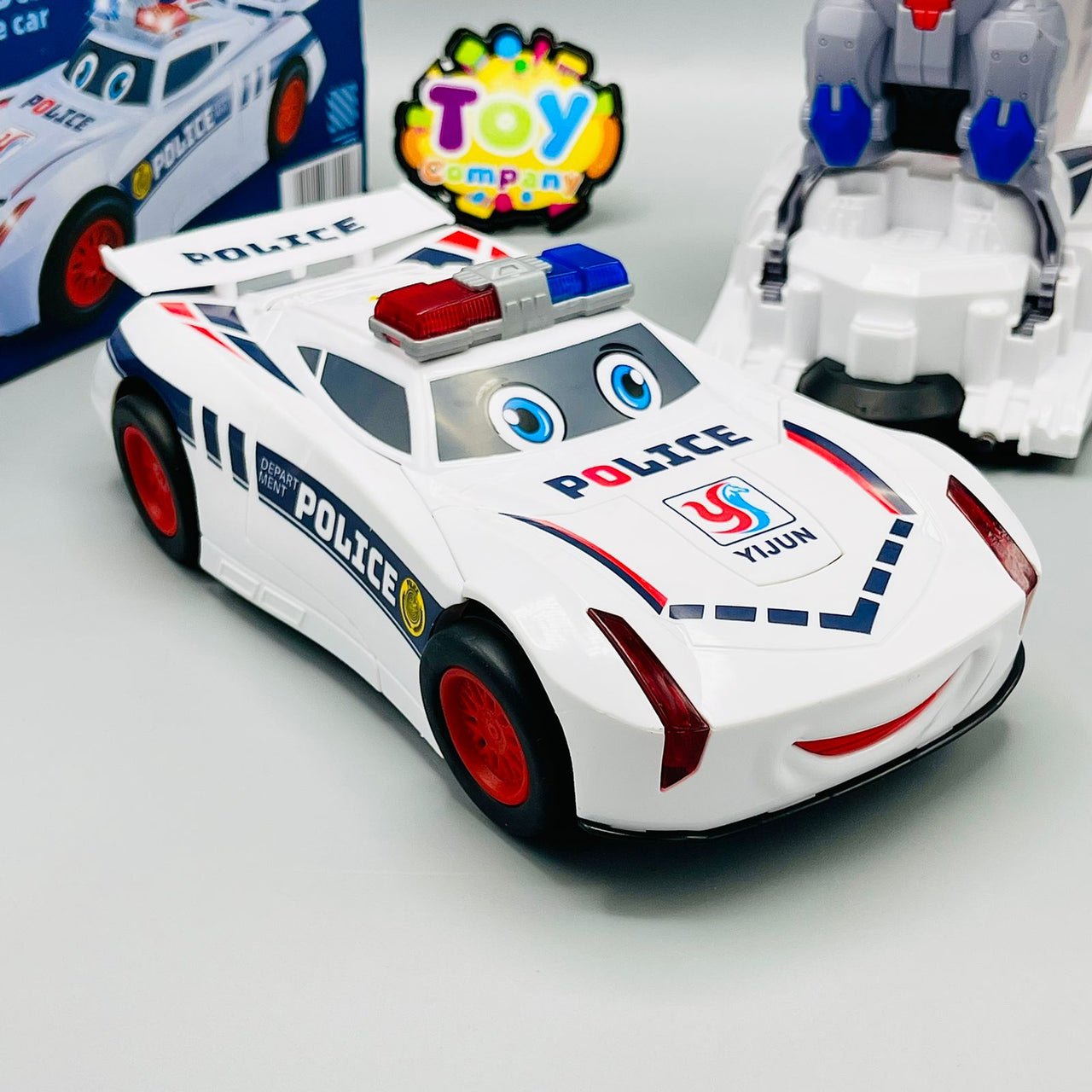 2-in-1 Robot Transformer Police Car