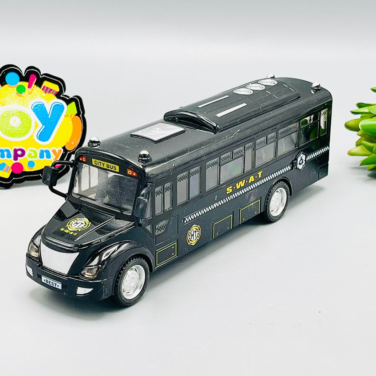 Friction Bus with Openable Door, Lights and Sound - Assortment
