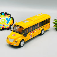 Friction School Bus with Openable Door Lights and Sound