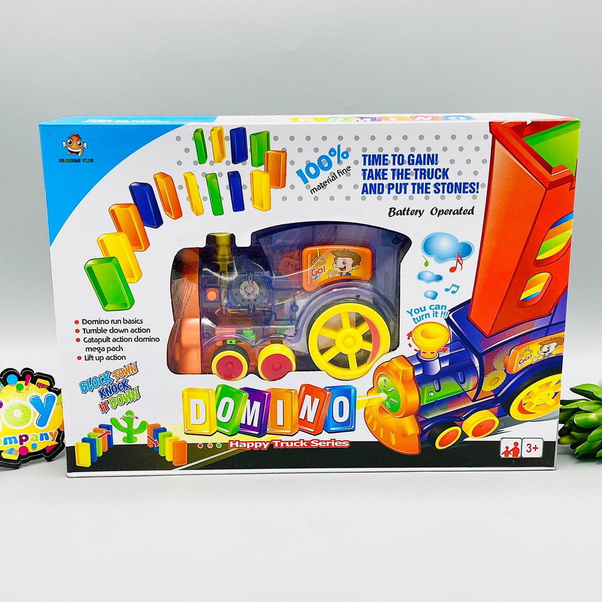 Domino Electric Train with 80 Pcs Domino