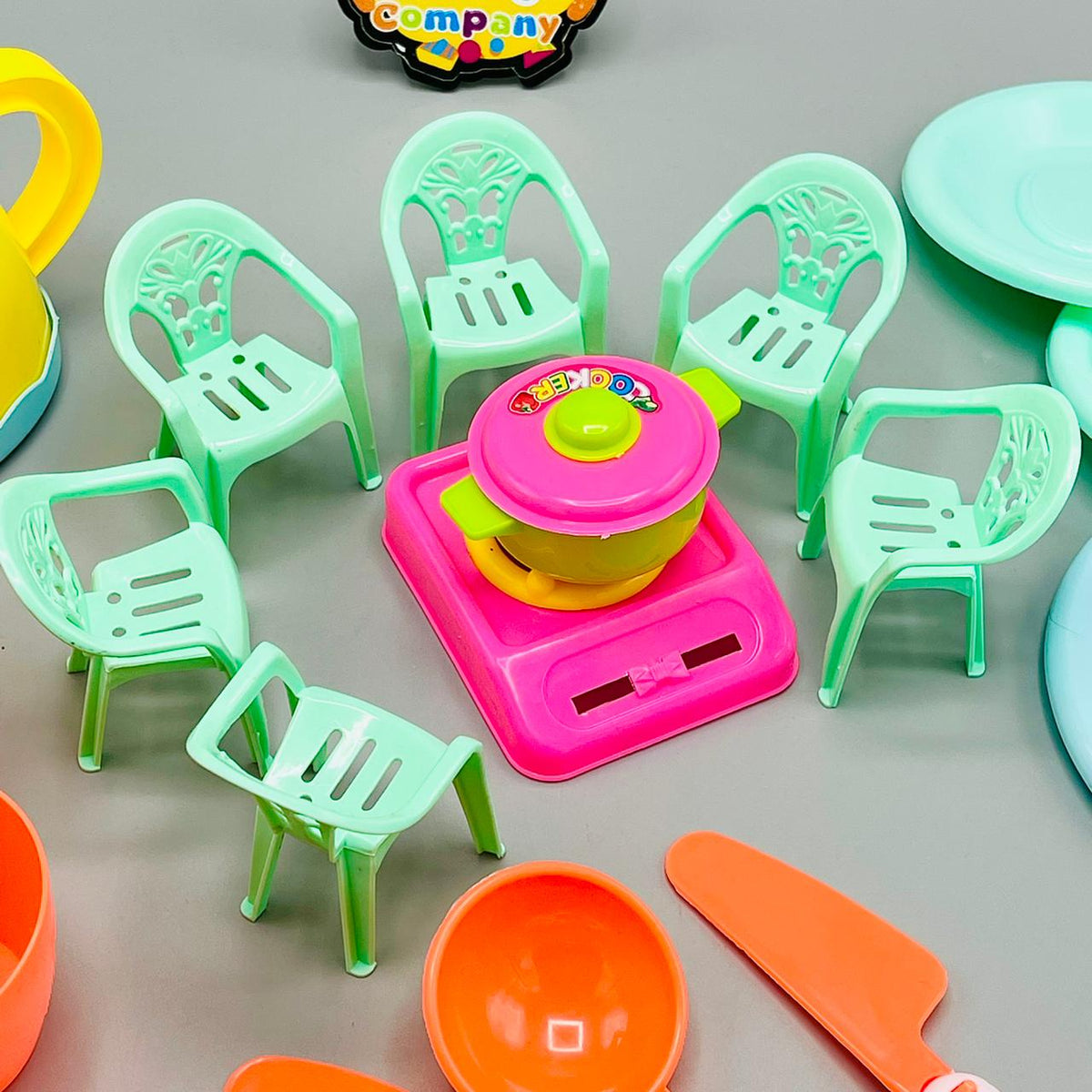 ABS Plastic Kitchen & Chairs Set