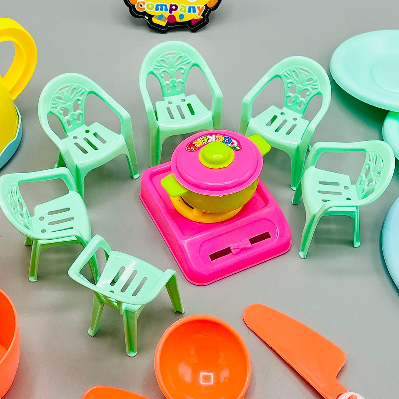 ABS Plastic Kitchen & Chairs Set