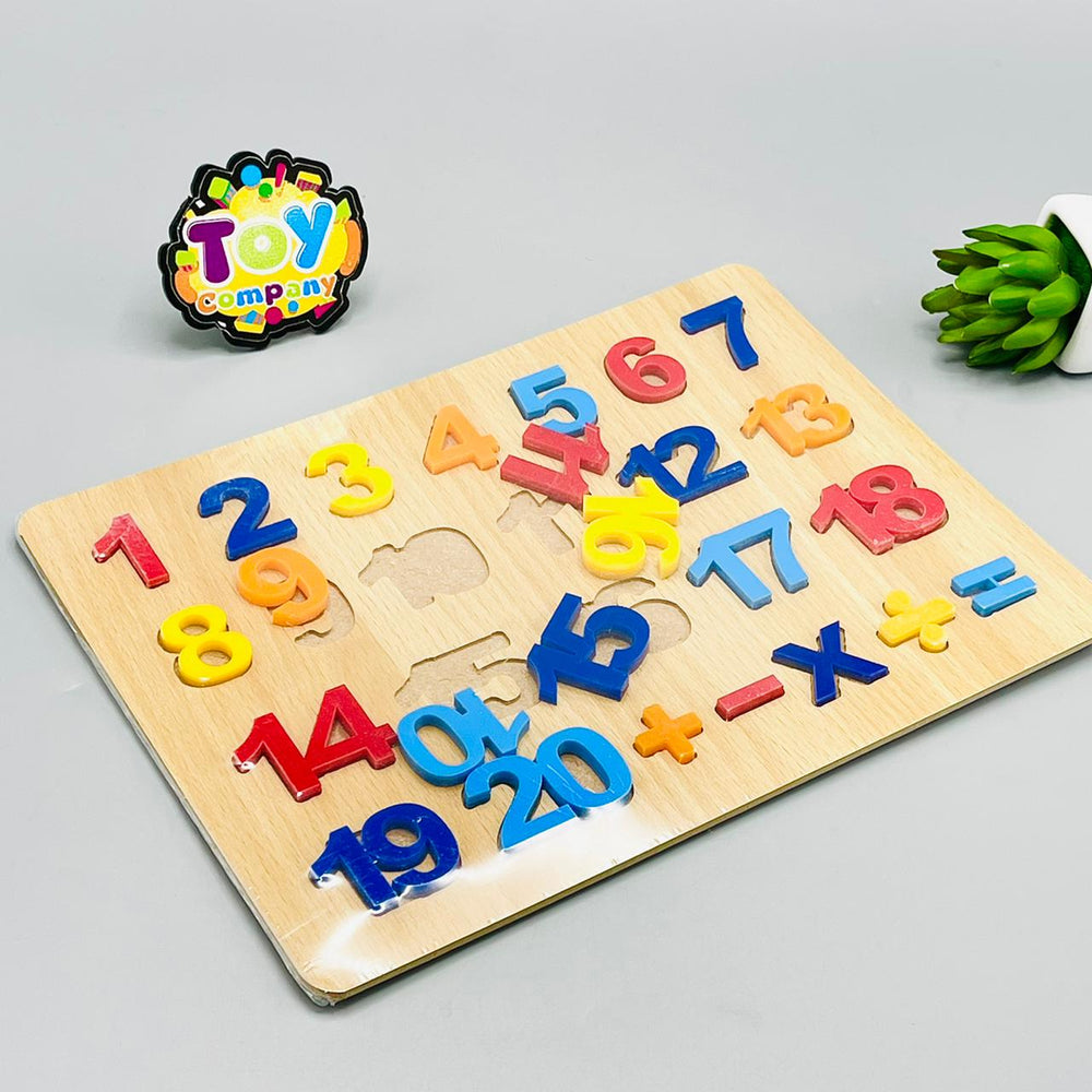 123 Wooden Number Puzzle