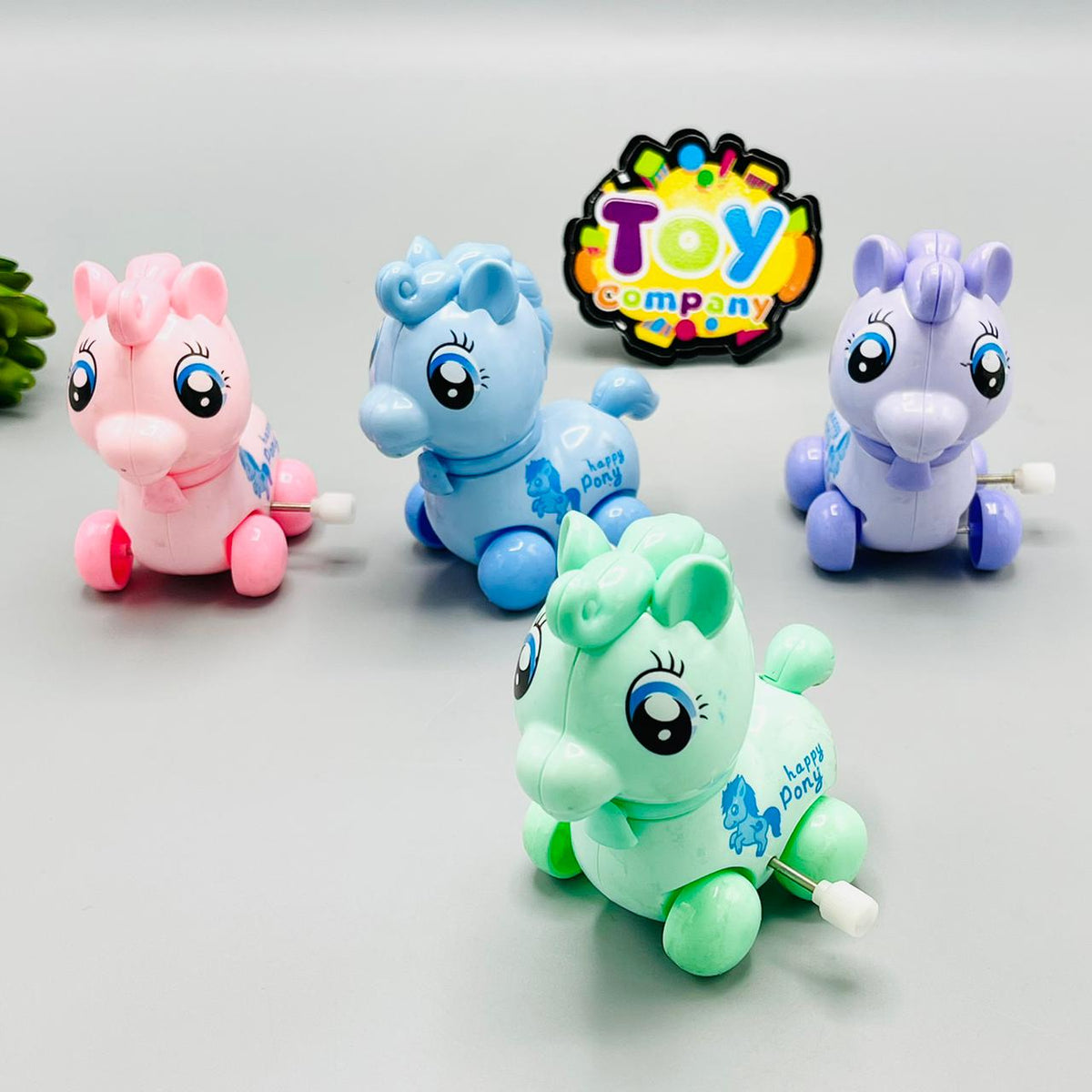Wind-Up Friction Happy Pony Toy