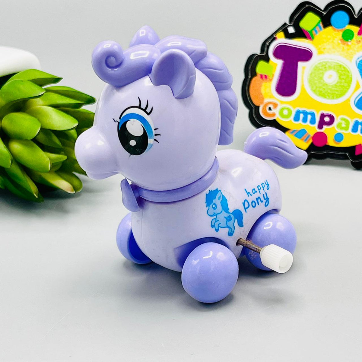 Wind-Up Friction Happy Pony Toy
