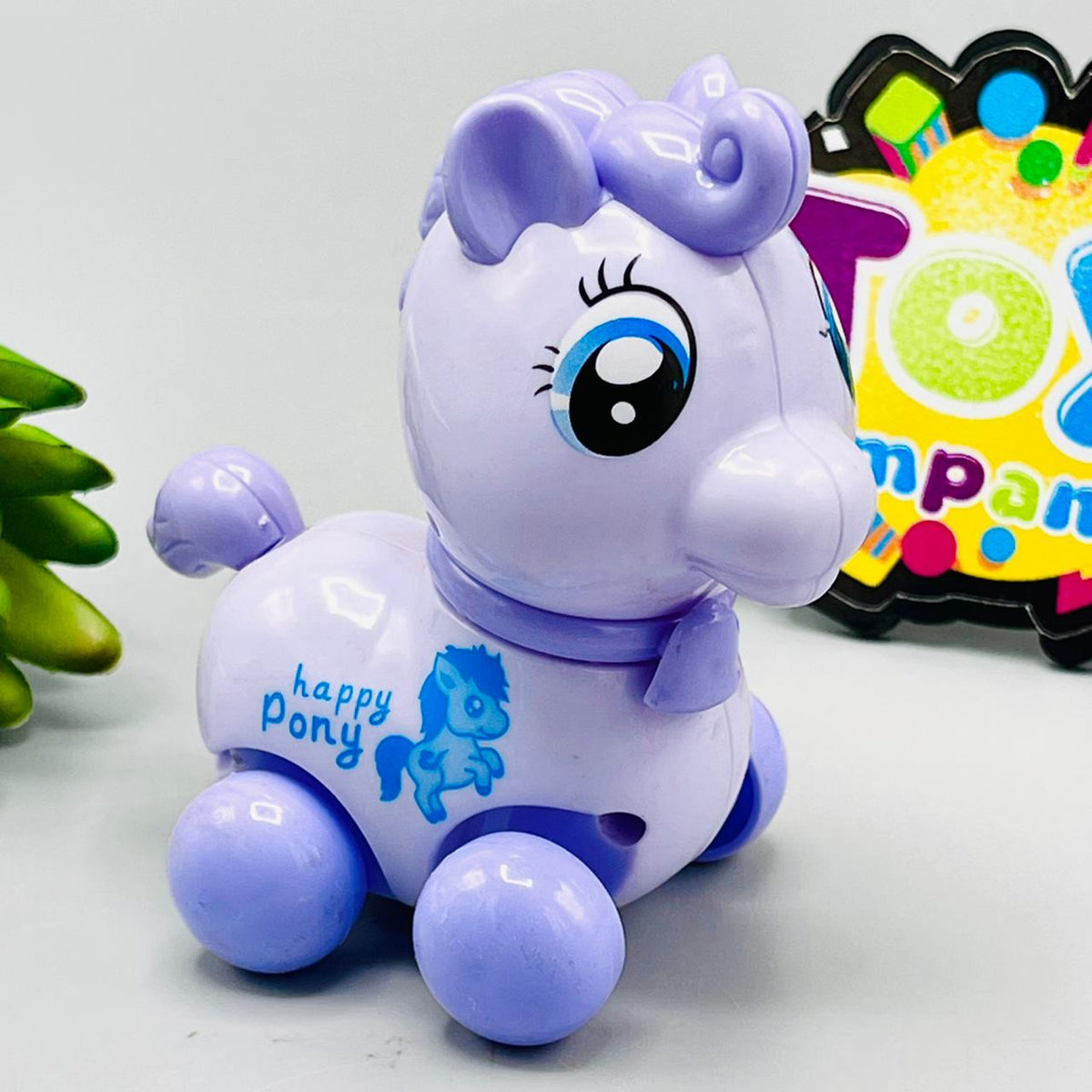 Wind-Up Friction Happy Pony Toy