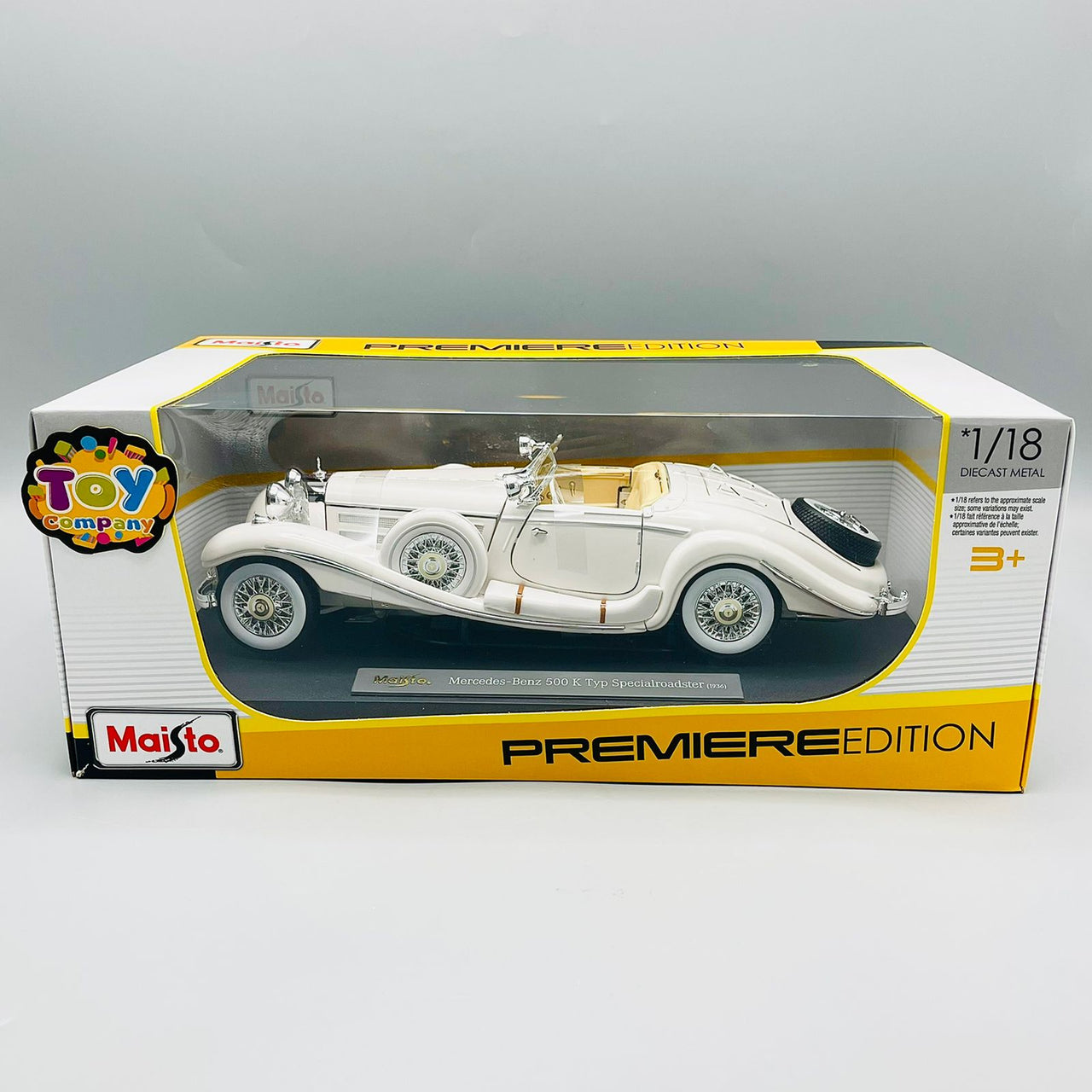 Maisto 1:18 Premier Edition 1936 Mercedez K Typ Specialroadster