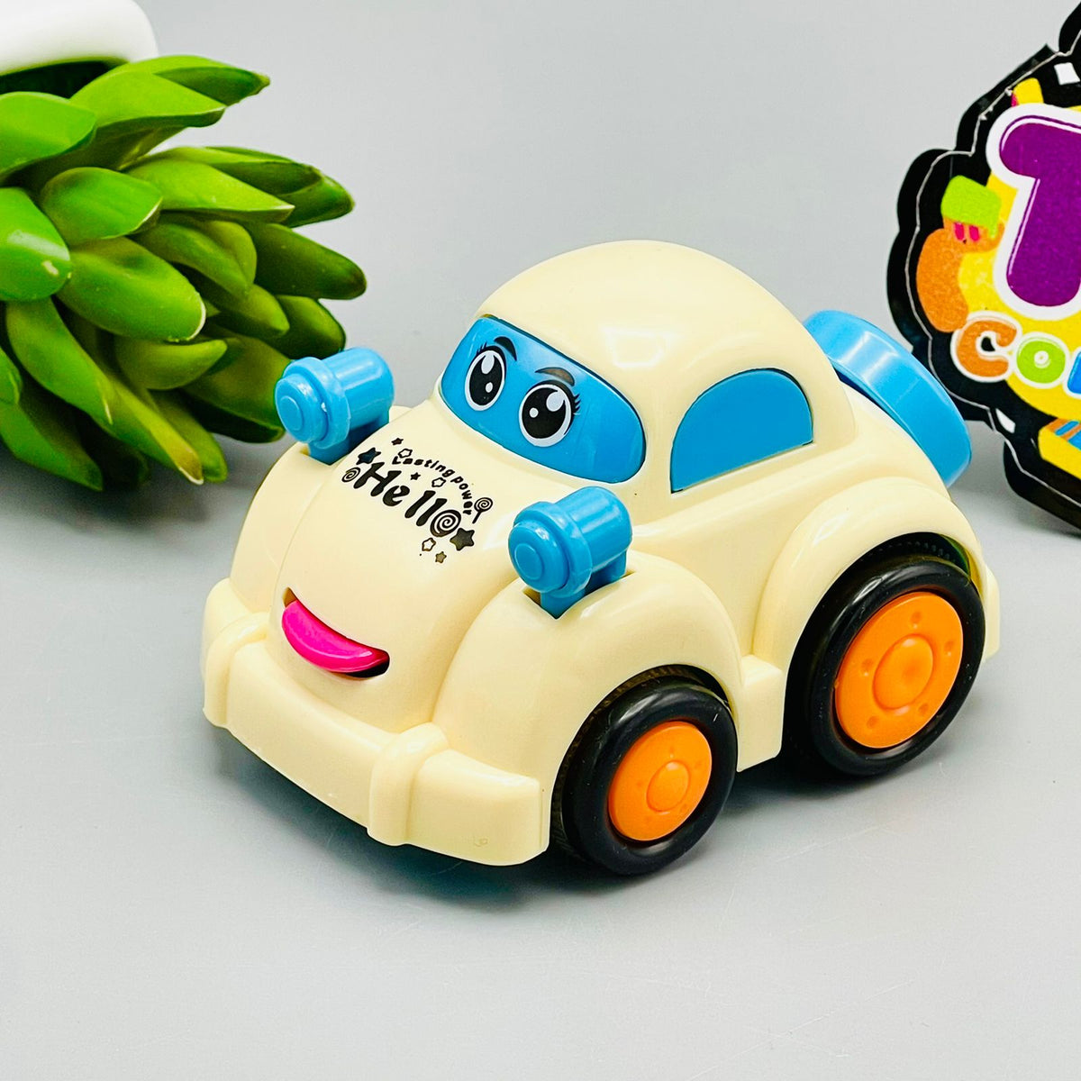 Friction Funny Expression Car