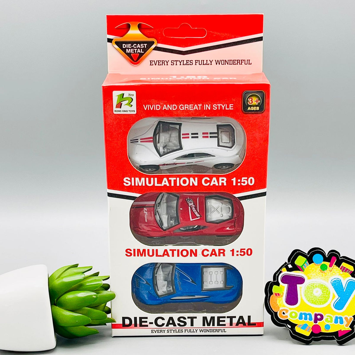 1:50 Diecast Metal Super Cars Pack of 3