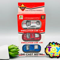1:50 Diecast Metal Super Cars Pack of 3