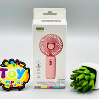 Rechargeable Handheld & Desktop Fan With Light