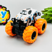 Diecast Friction Powered Big Wheels Car