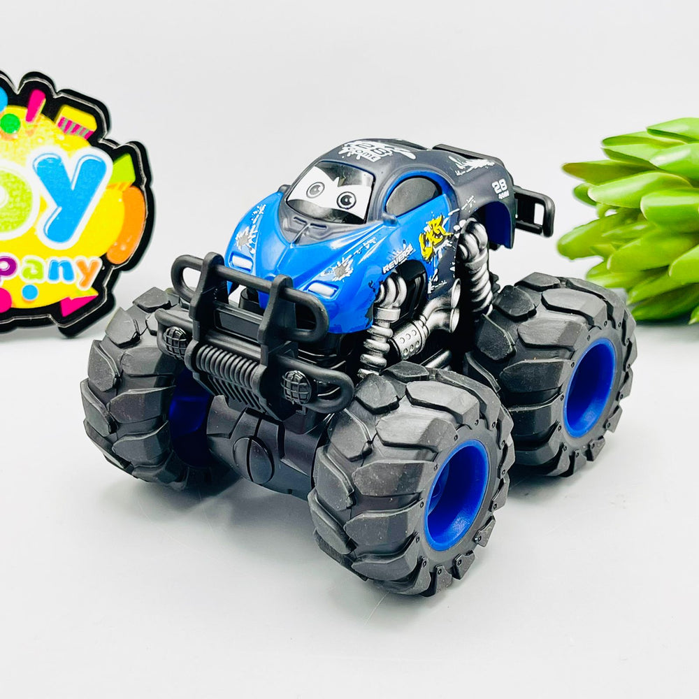 Diecast Friction Powered Big Wheels Car