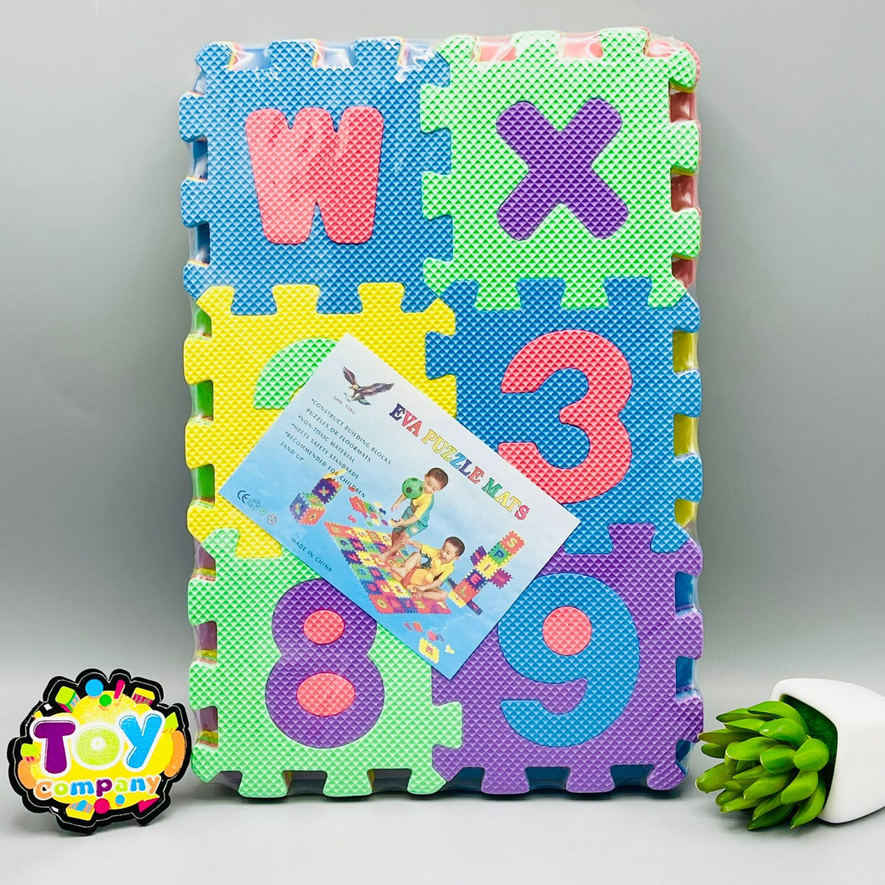 EVA Soft Puzzle Mat with Alphabets & Numbers