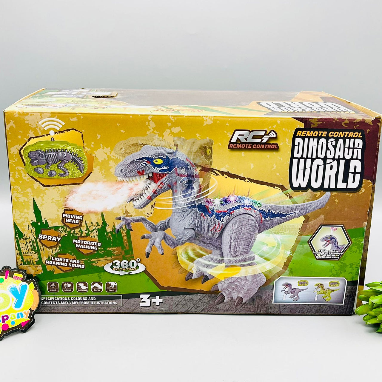 RC Spray Walking Dinosaur with Smart Watch