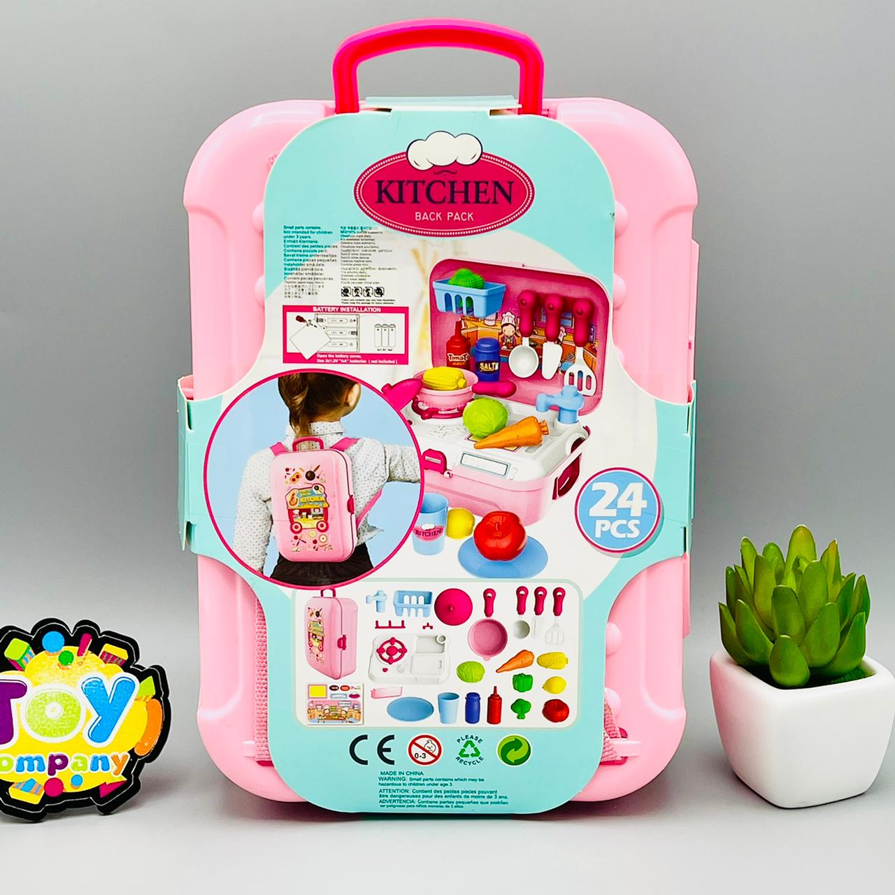 Kids Pretend Play Kitchen Back Pack