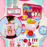 Kids Pretend Play Kitchen Back Pack