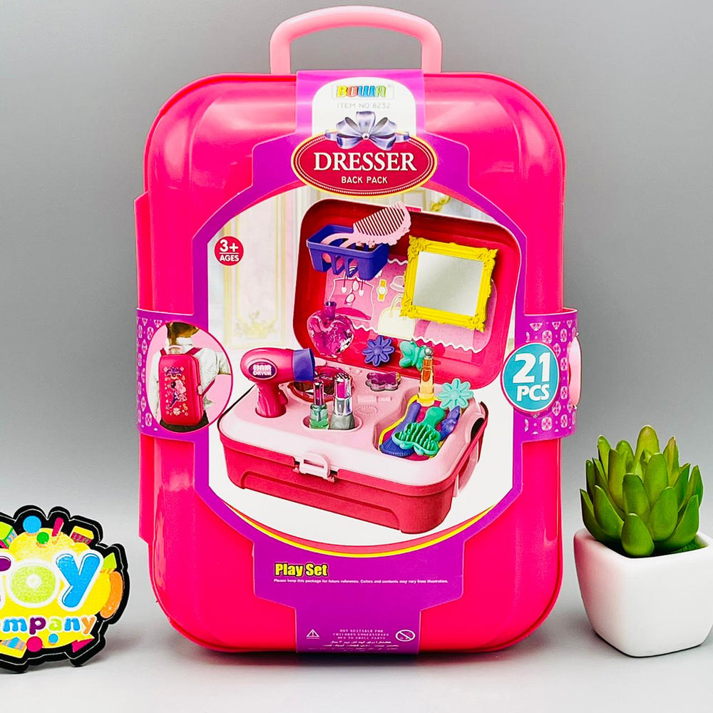 Dresser Back Pack Makeup Play Set
