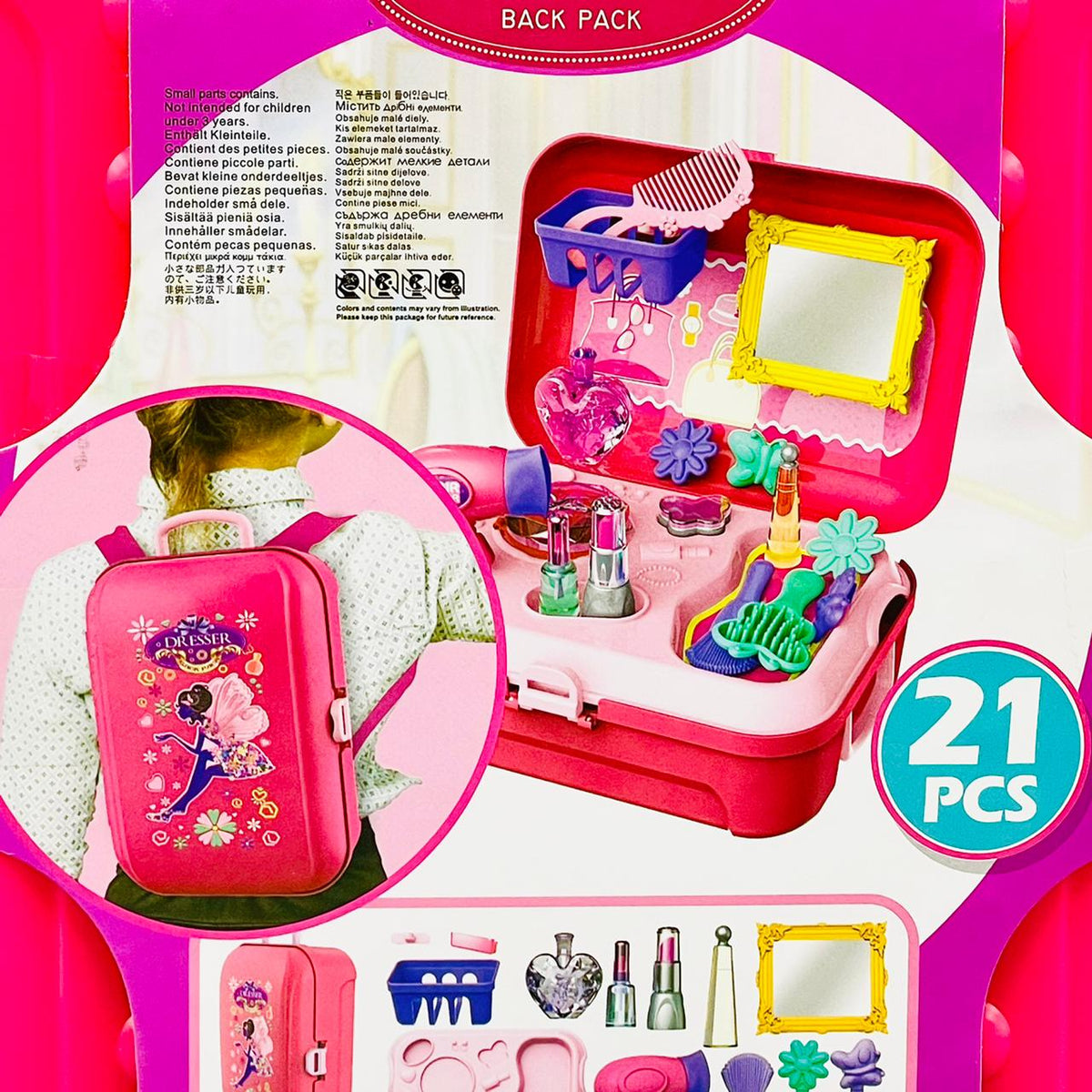 Dresser Back Pack Makeup Play Set