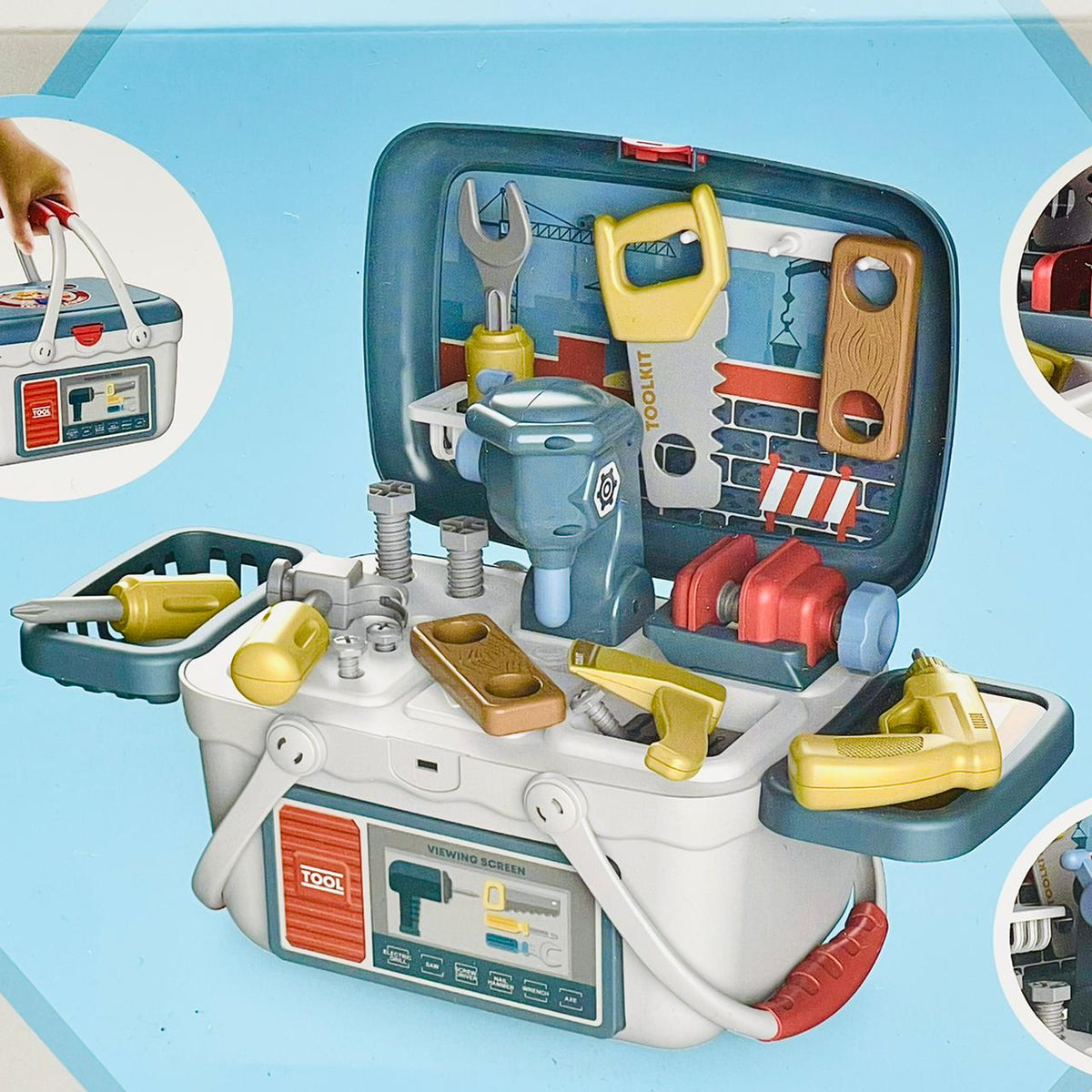 2 in 1 Pretend Play Tool Box