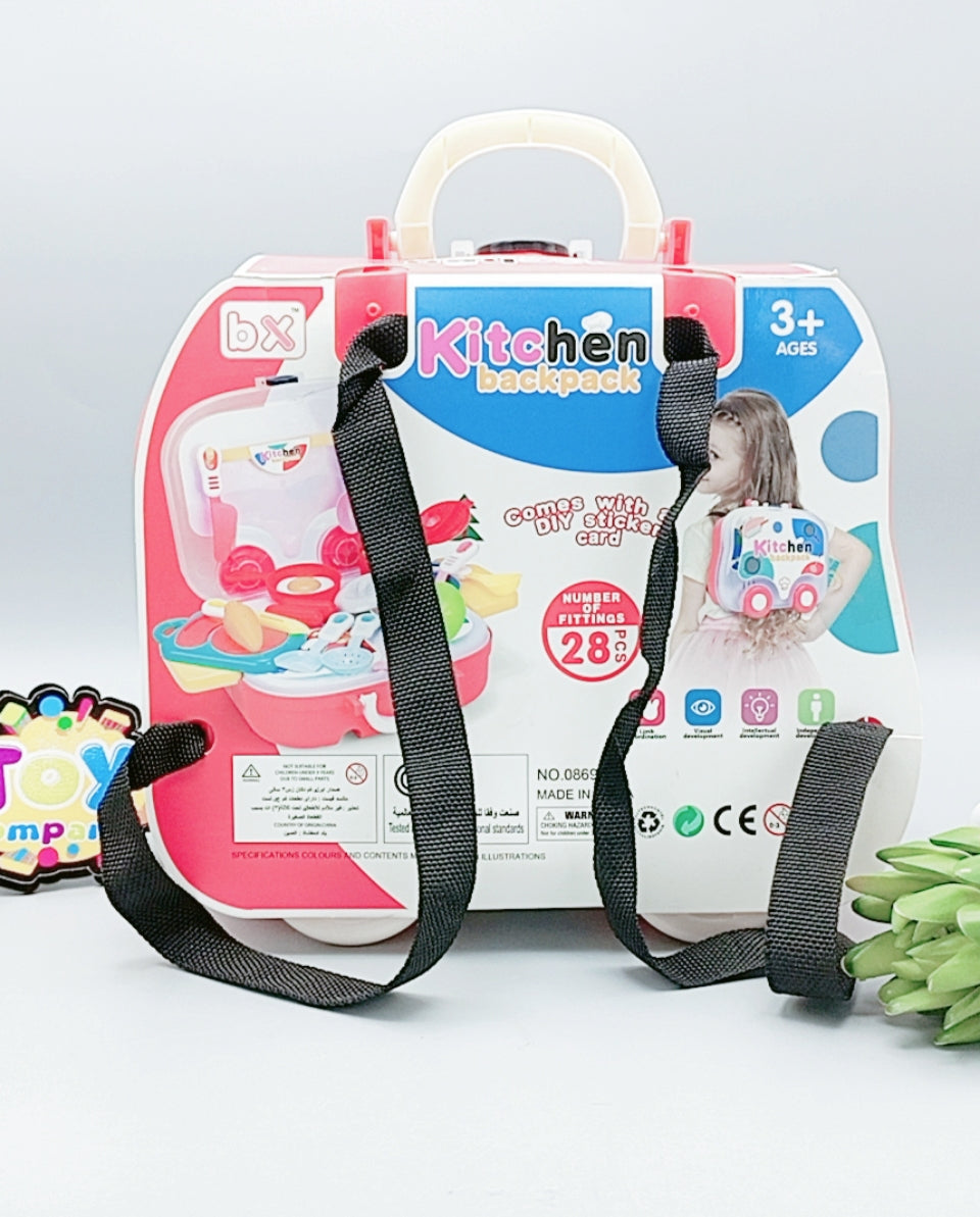 Kitchen Back Pack Play Set 28 Pcs