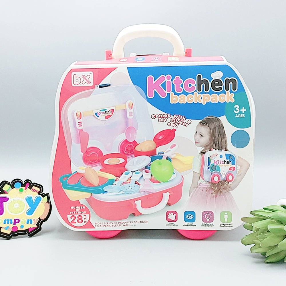 Kitchen Back Pack Play Set 28 Pcs
