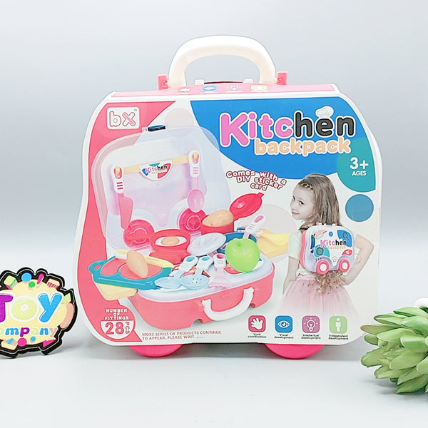 Kitchen Back Pack Play Set 28 Pcs
