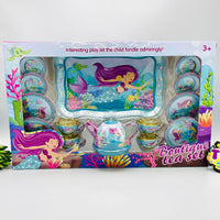 14Pcs Mermaid Metal Tea Party Set