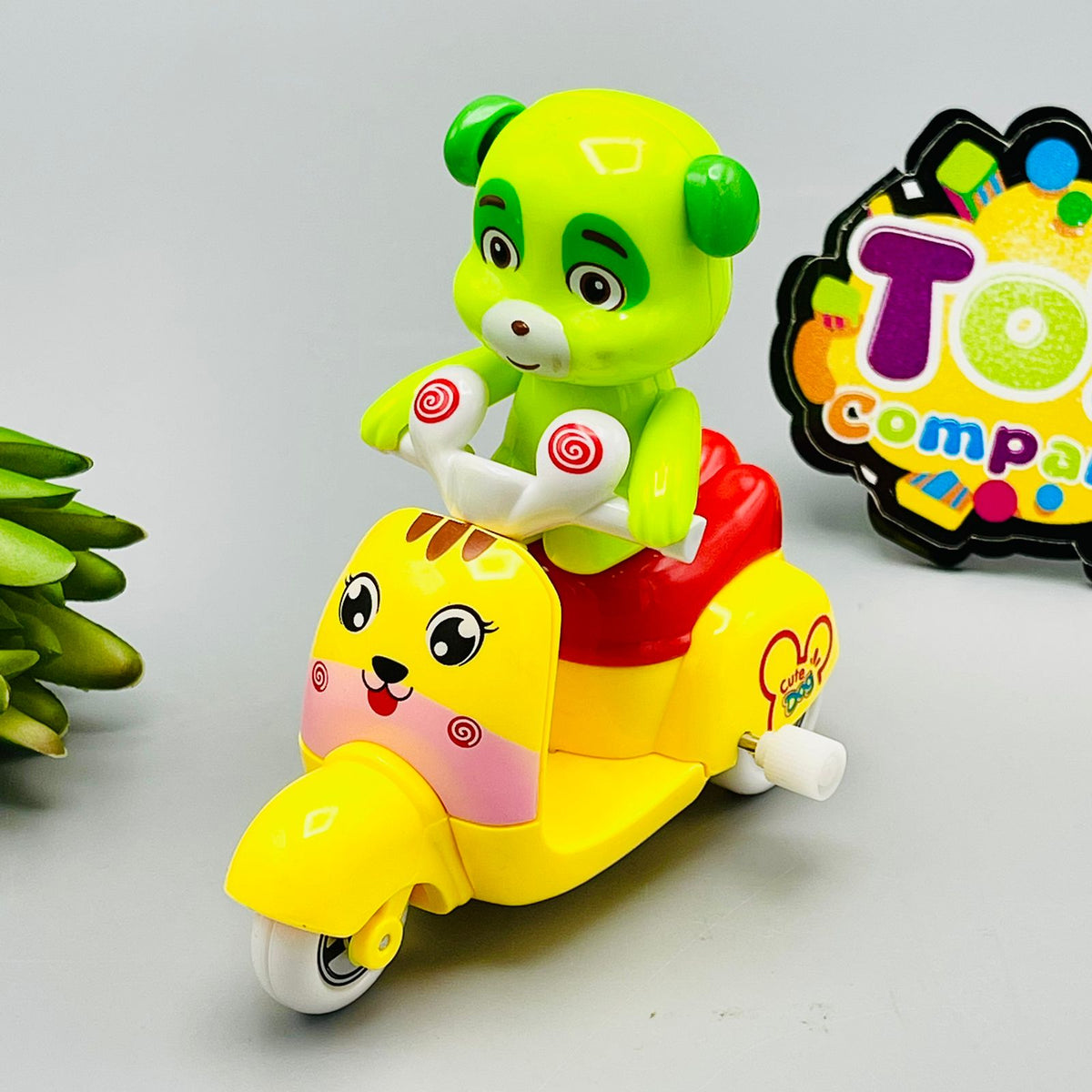 Friction Windup Motorcycle Puppy