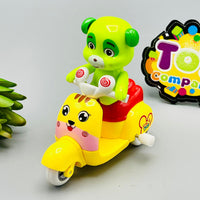 Friction Windup Motorcycle Puppy