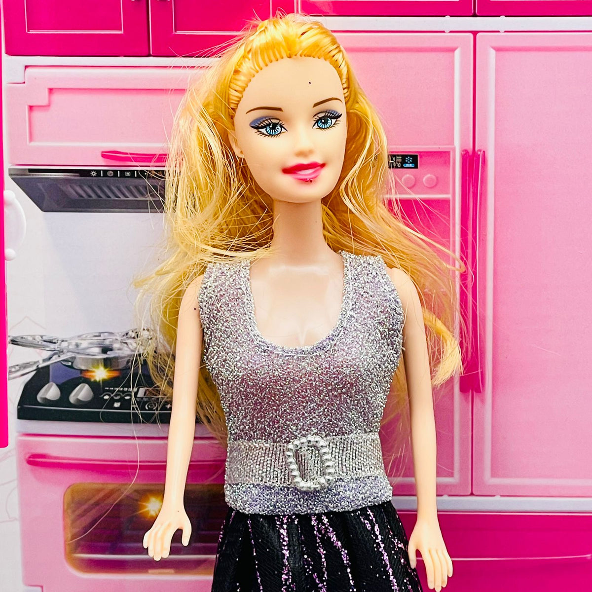 Mini Kitchen Set With Doll