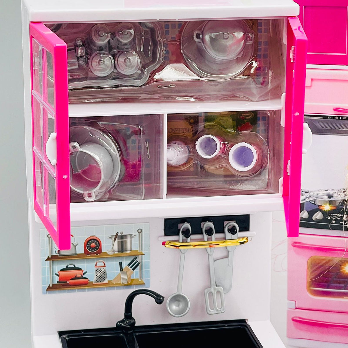 Mini Kitchen Set With Doll