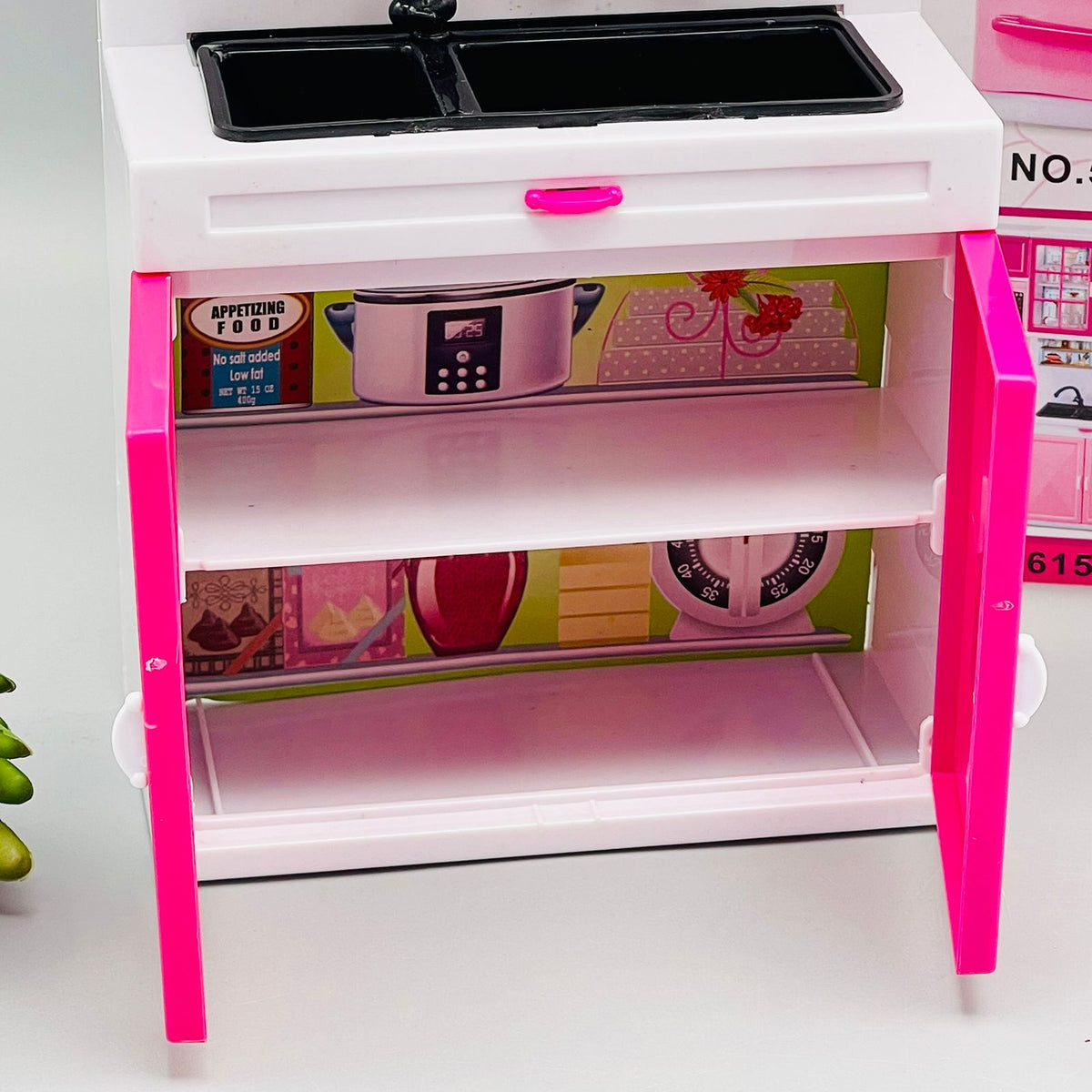Mini Kitchen Set With Doll