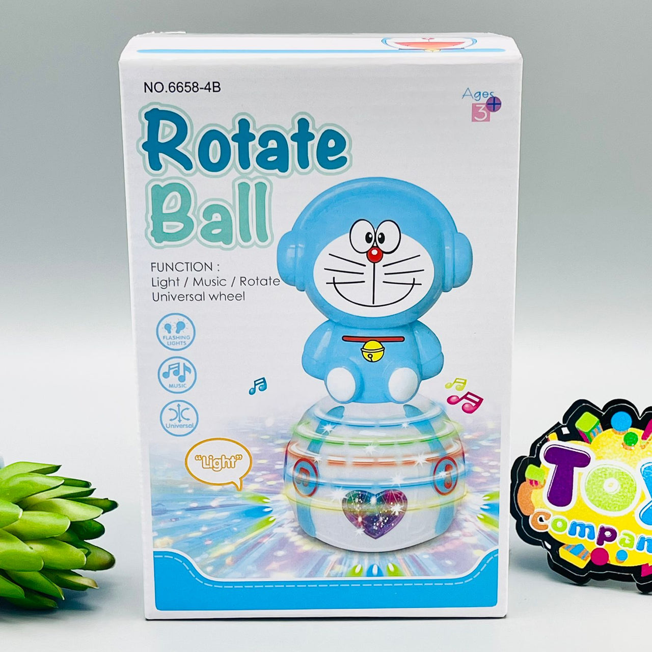 Doremon Shape Rotate Ball With Multi-Features