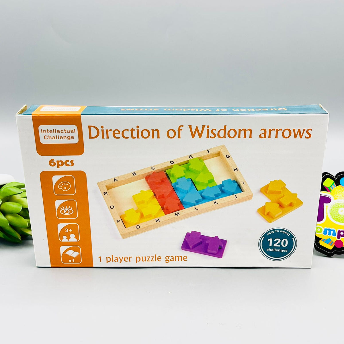 Kids Wooden Puzzle Arrow Design Game