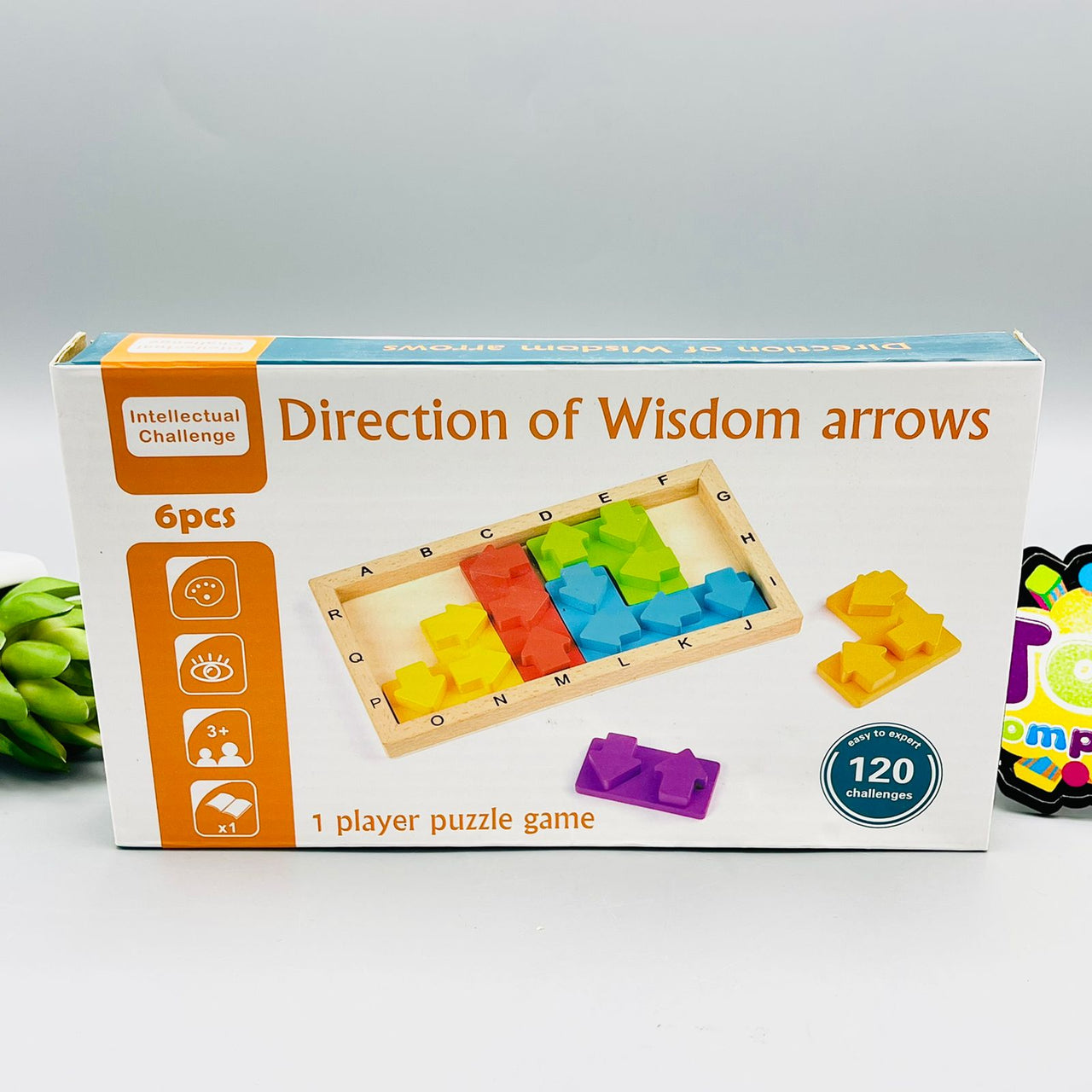 Kids Wooden Puzzle Arrow Design Game