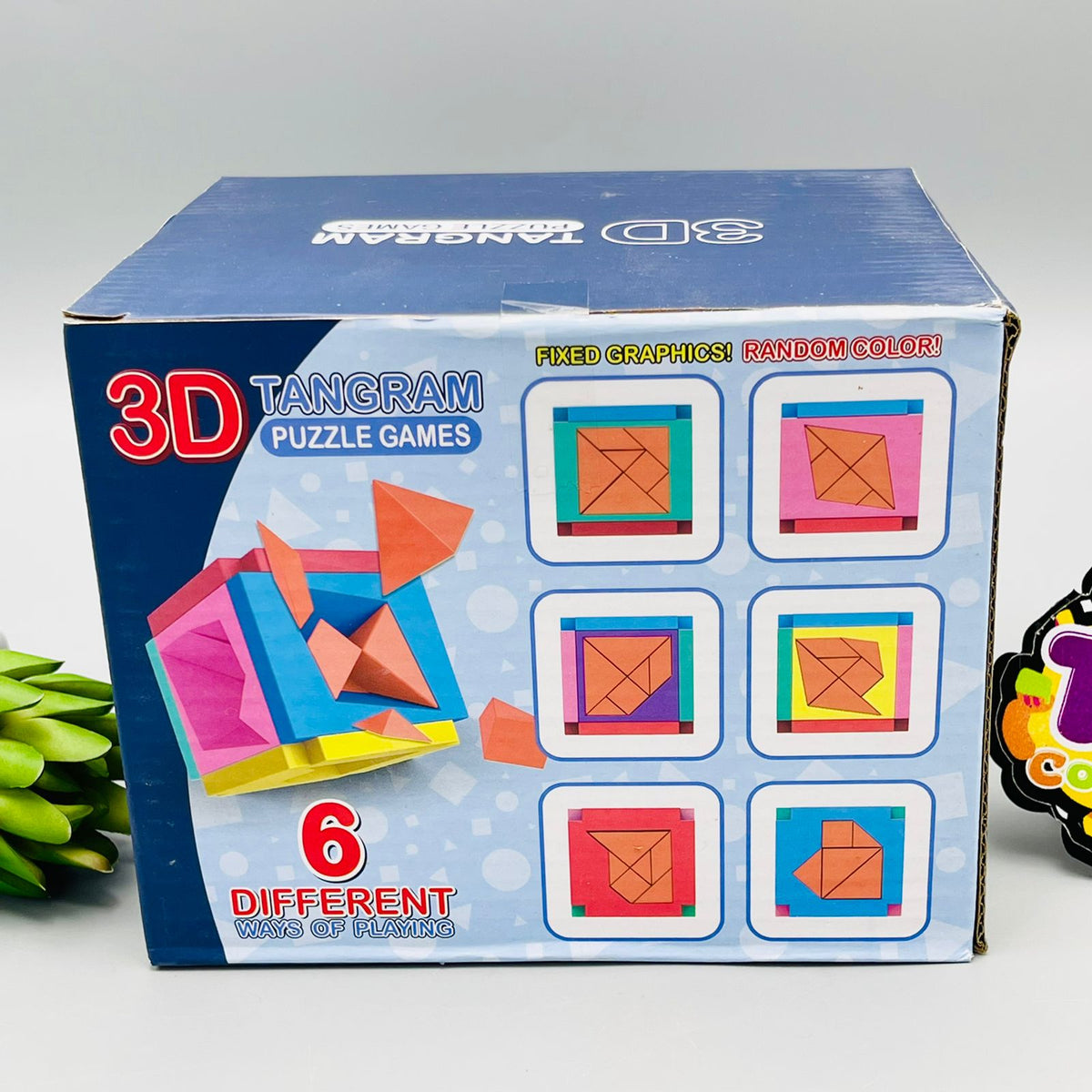 3D Tangram Puzzle Cube Game