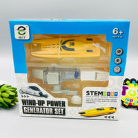 Thumbnail for Wind-Up Power Generator Set Kids Boat Toy