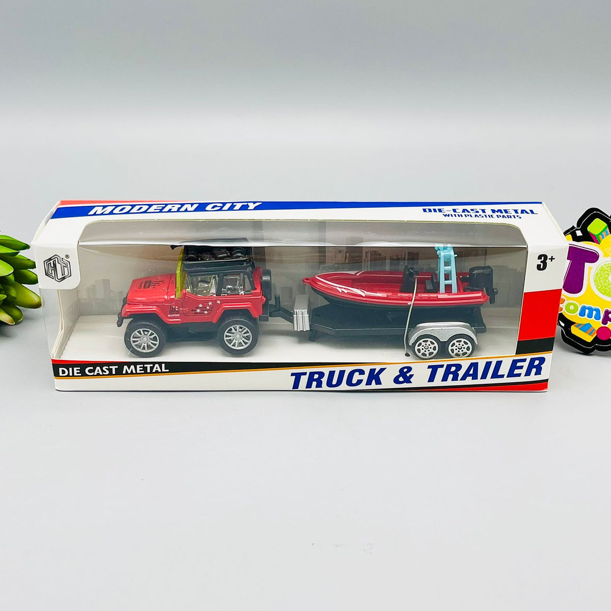 Diecast Metal Truck & Trailer - Assortment
