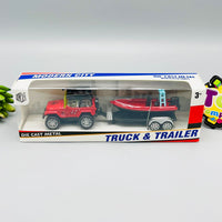 Diecast Metal Truck & Trailer - Assortment