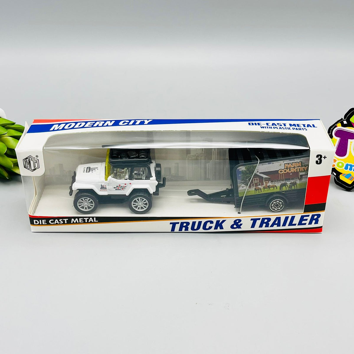 Diecast Metal Truck & Trailer - Assortment